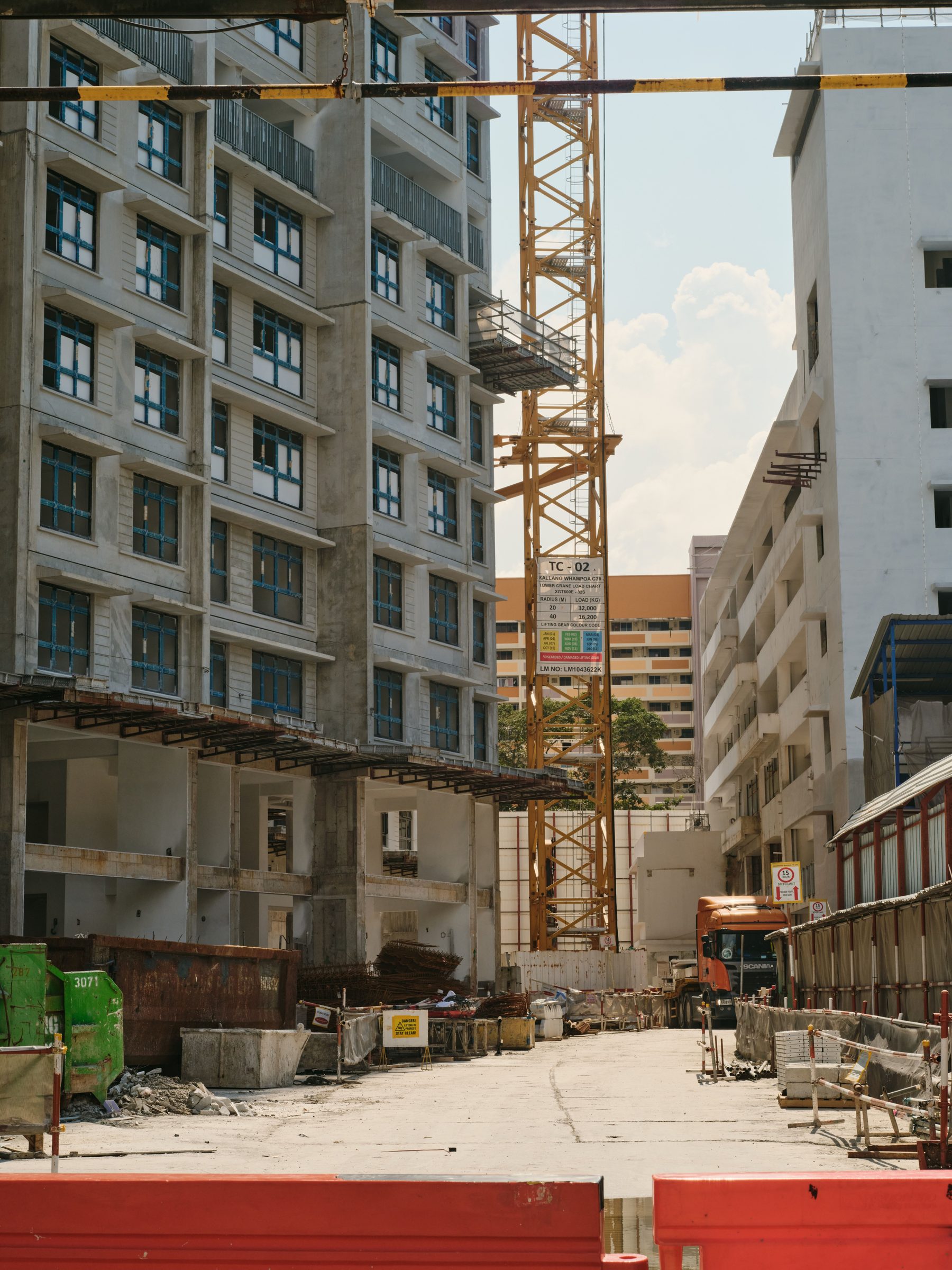 Large-scale construction site